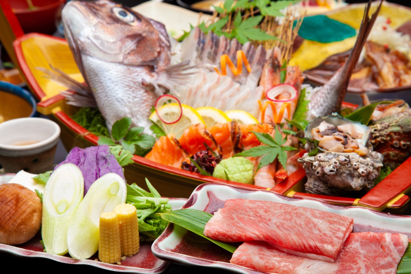 吉田屋山王閣 【能登牛×舟盛会席◇部屋食＜温泉露天風呂付き客室＞】人気の舟盛会席と能登牛のお料理で北陸贅沢体験