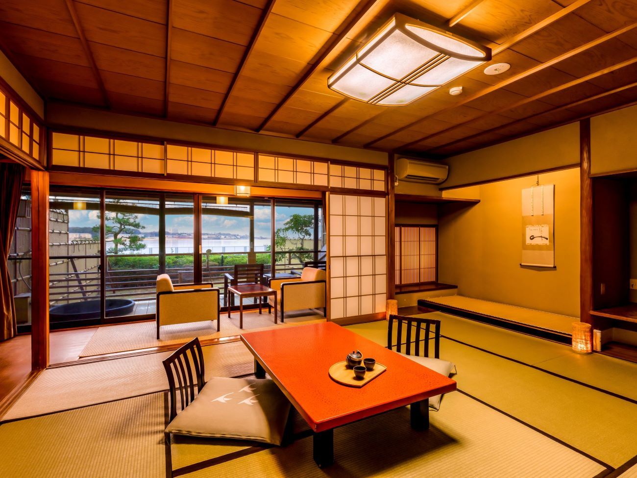 大江戸温泉物語わんわんリゾート 矢田屋松濤園 スーペリア数寄屋造り露天風呂付離れ　2201