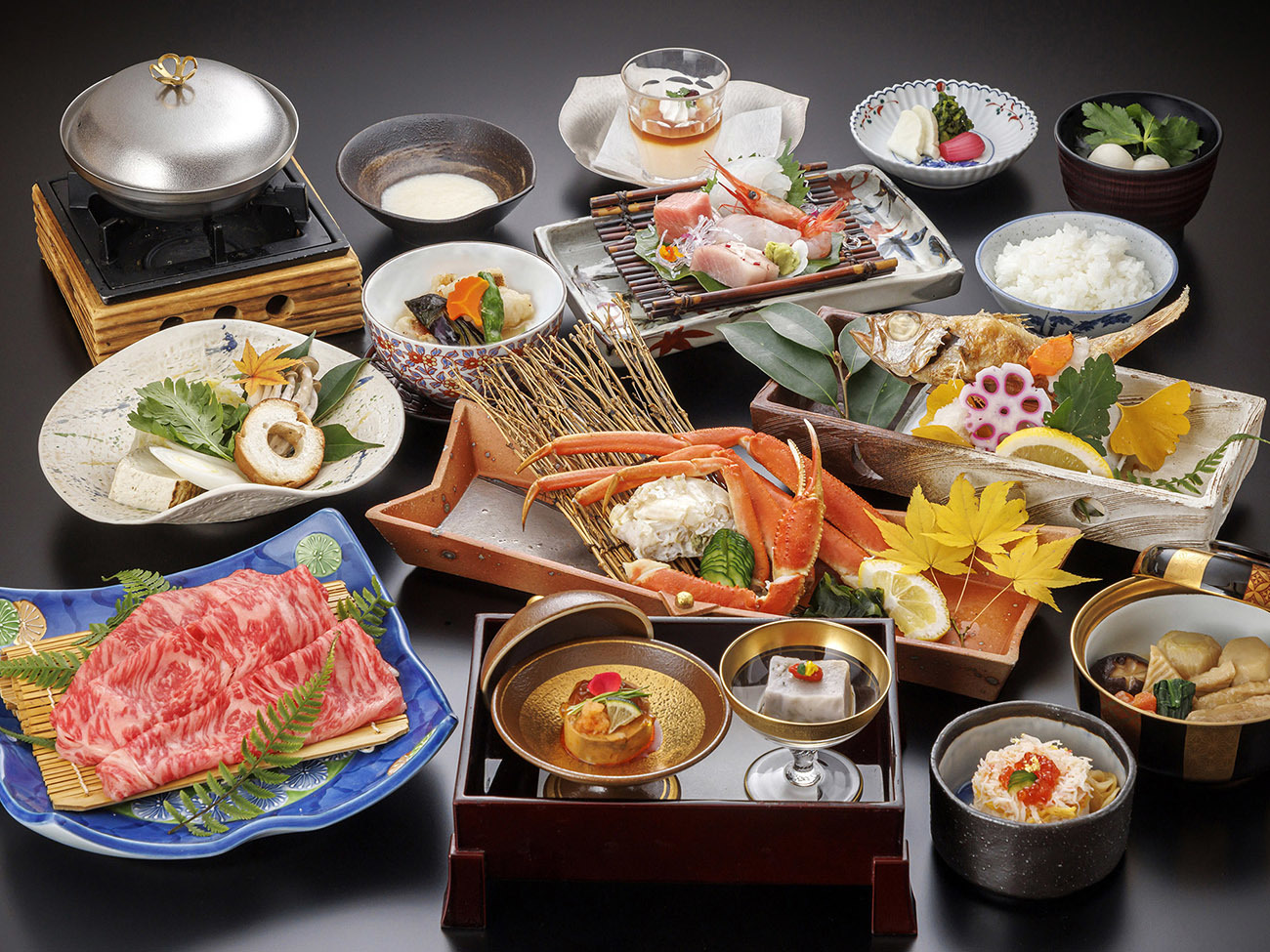 大江戸温泉物語わんわんリゾート 矢田屋松濤園 【特定日】【1泊2食付】”お料理の本質を知る”　特選料理プラン