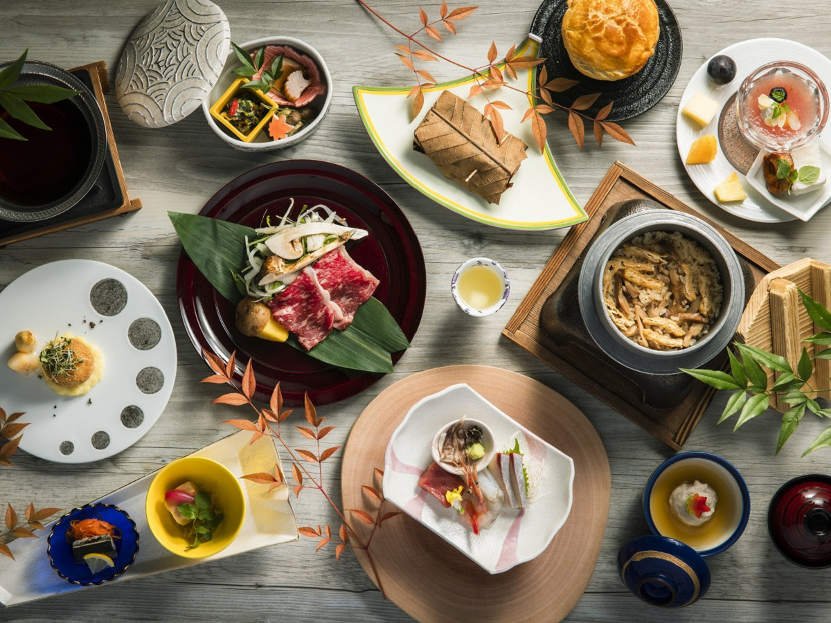 森の栖リゾート＆スパ 【旬魚旬菜会席】旬の食材を盛り込んだ当館が一番オススメの夕食コース♪（別邸木もれび）