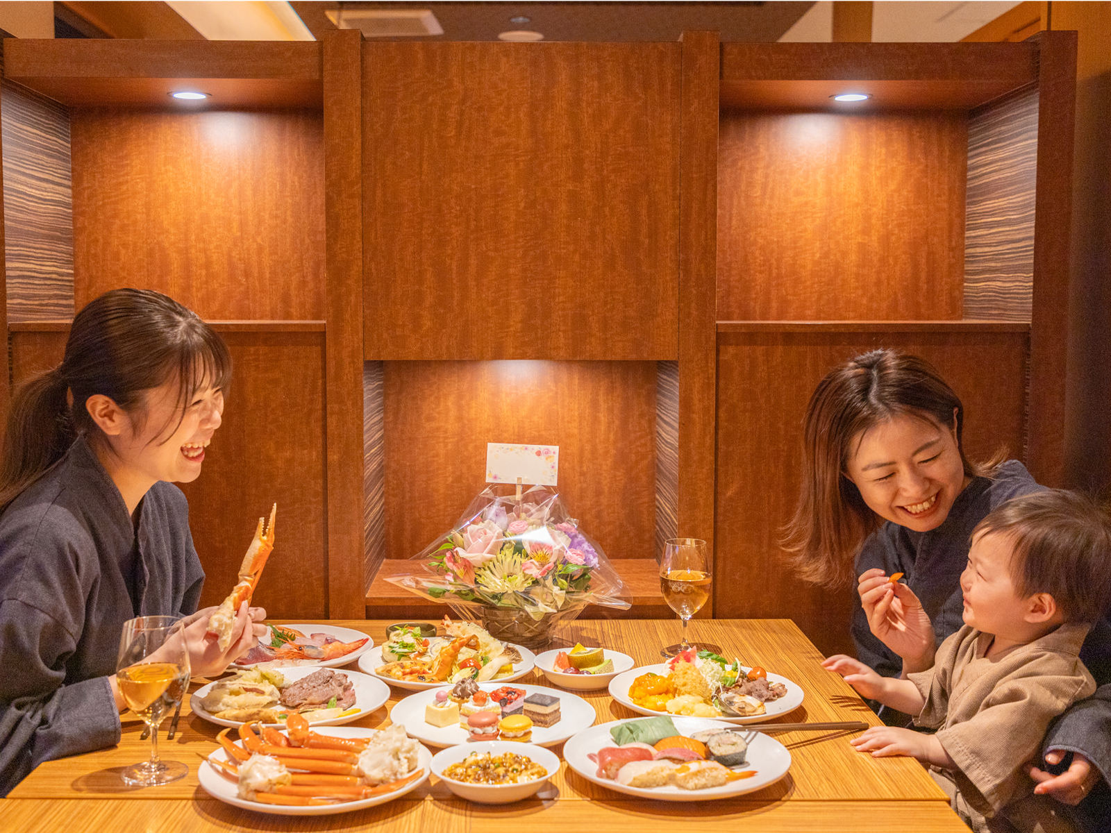 清風荘 【四季の味覚満載】オープンキッチンで彩る清風荘自慢のビュッフェプラン