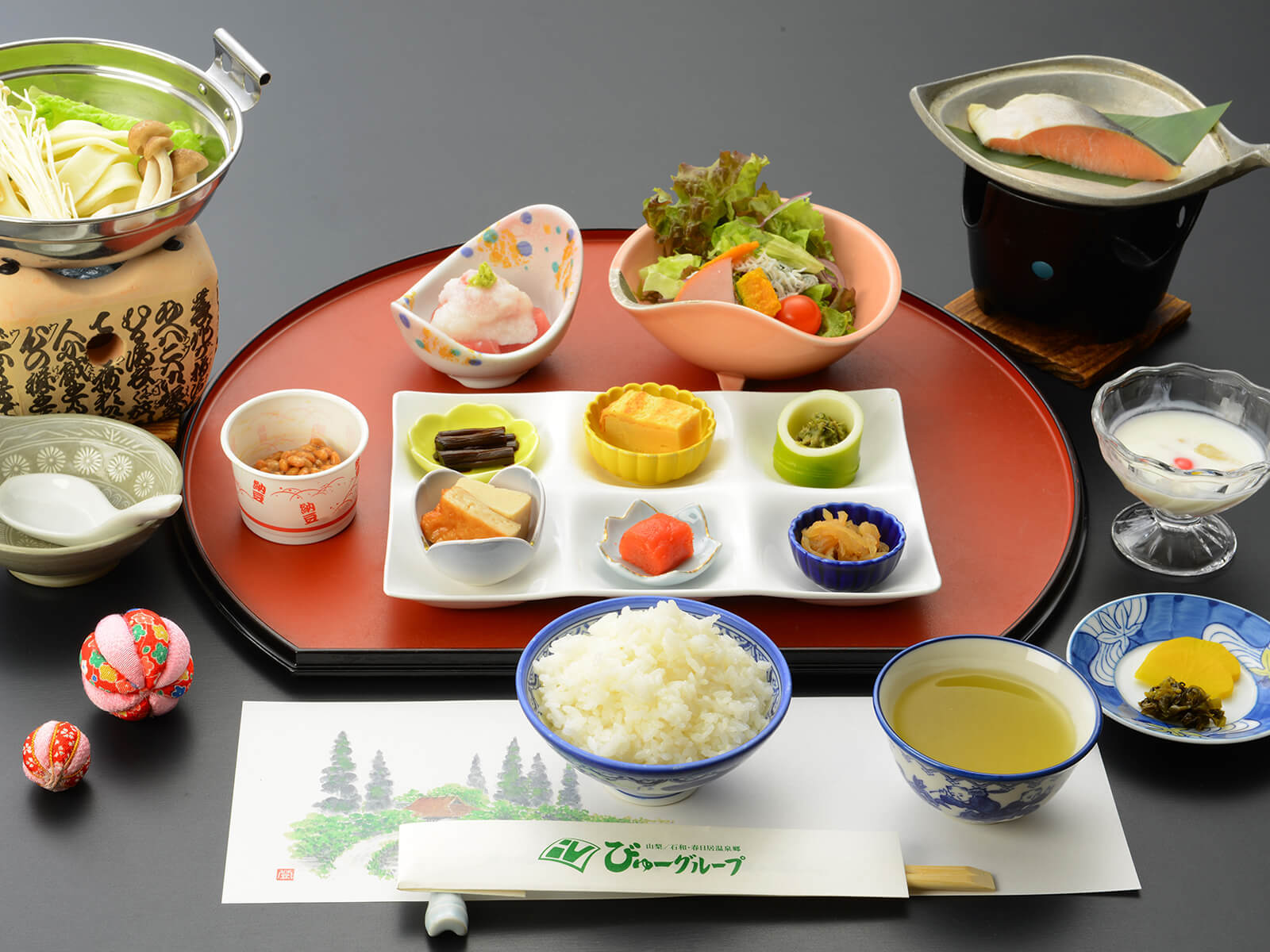石和びゅーほてる 【一泊朝食】湯めぐり温泉三昧★朝食はご飯がススムこだわりの和食膳