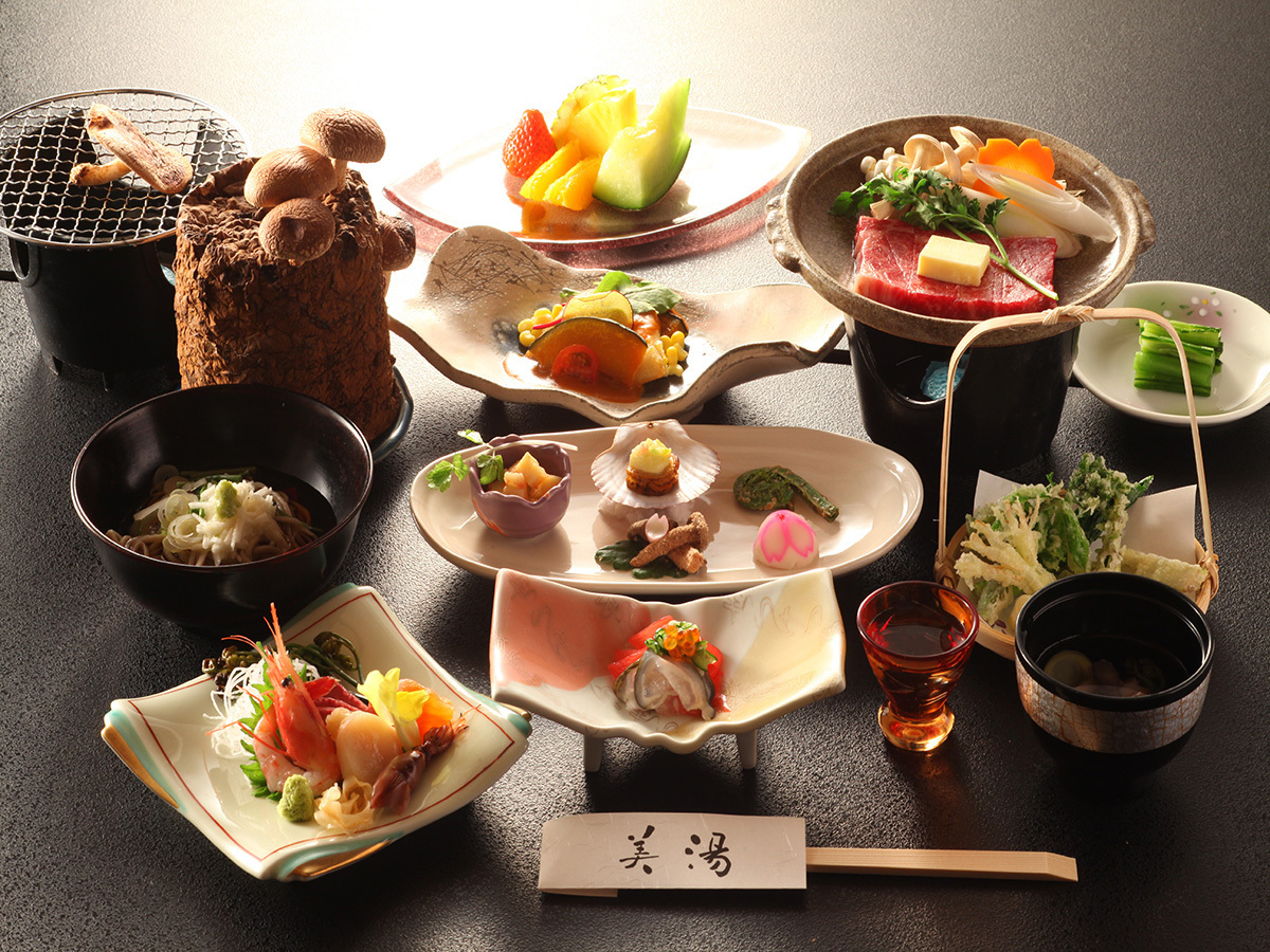 一茶のこみち美湯の宿 【グルメプラン】信州の味覚を堪能♪信州牛ステーキ＆馬刺し【2食付】