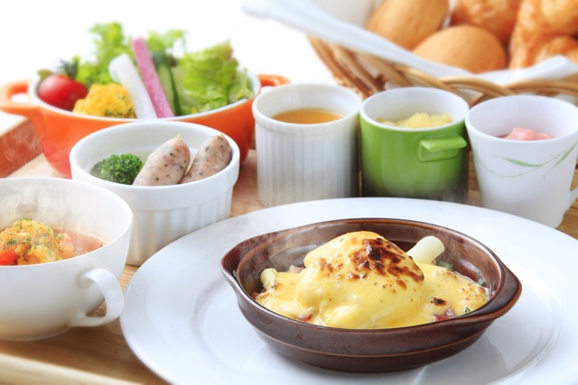 ゆとりろ軽井沢ホテル 【朝食付】24時までチェックインOK／高原野菜を使用した洋朝食セットをご用意＜朝食のみ＞
