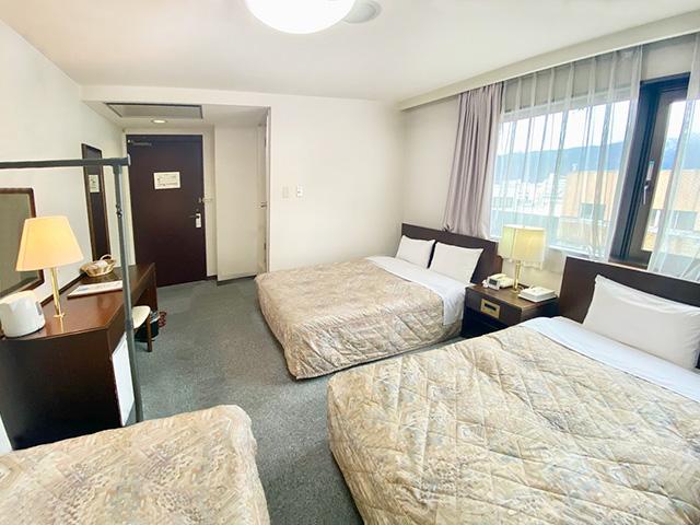 ホテルトレンド松本 ★トリプルルーム★ファミリー・グループ利用に最適♪110cmベッド2台、140cmベッド1台