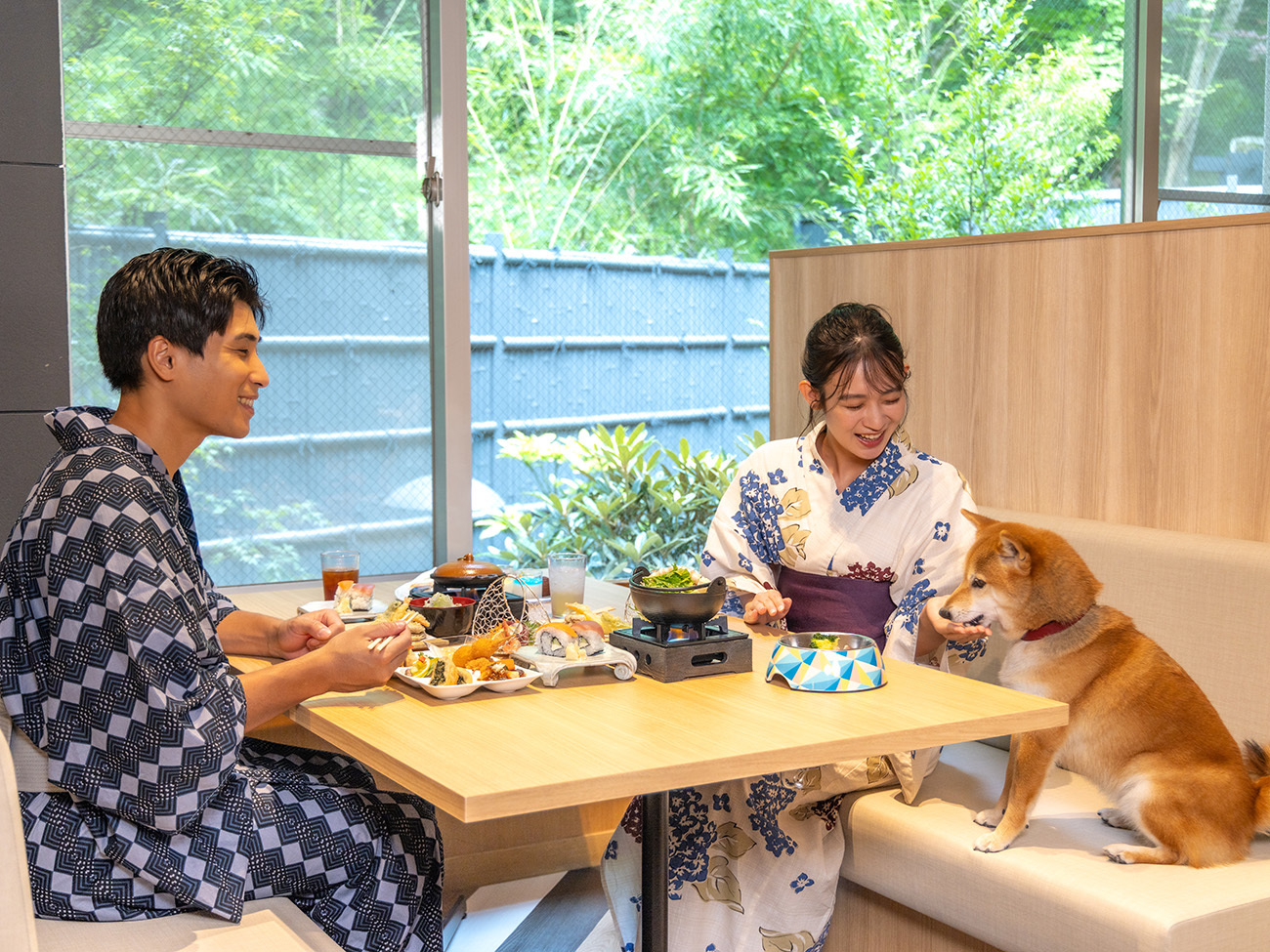 大江戸温泉物語わんわんリゾート 信州上田 【1泊2食付】わんちゃんとずっと一緒 基本バイキングプラン