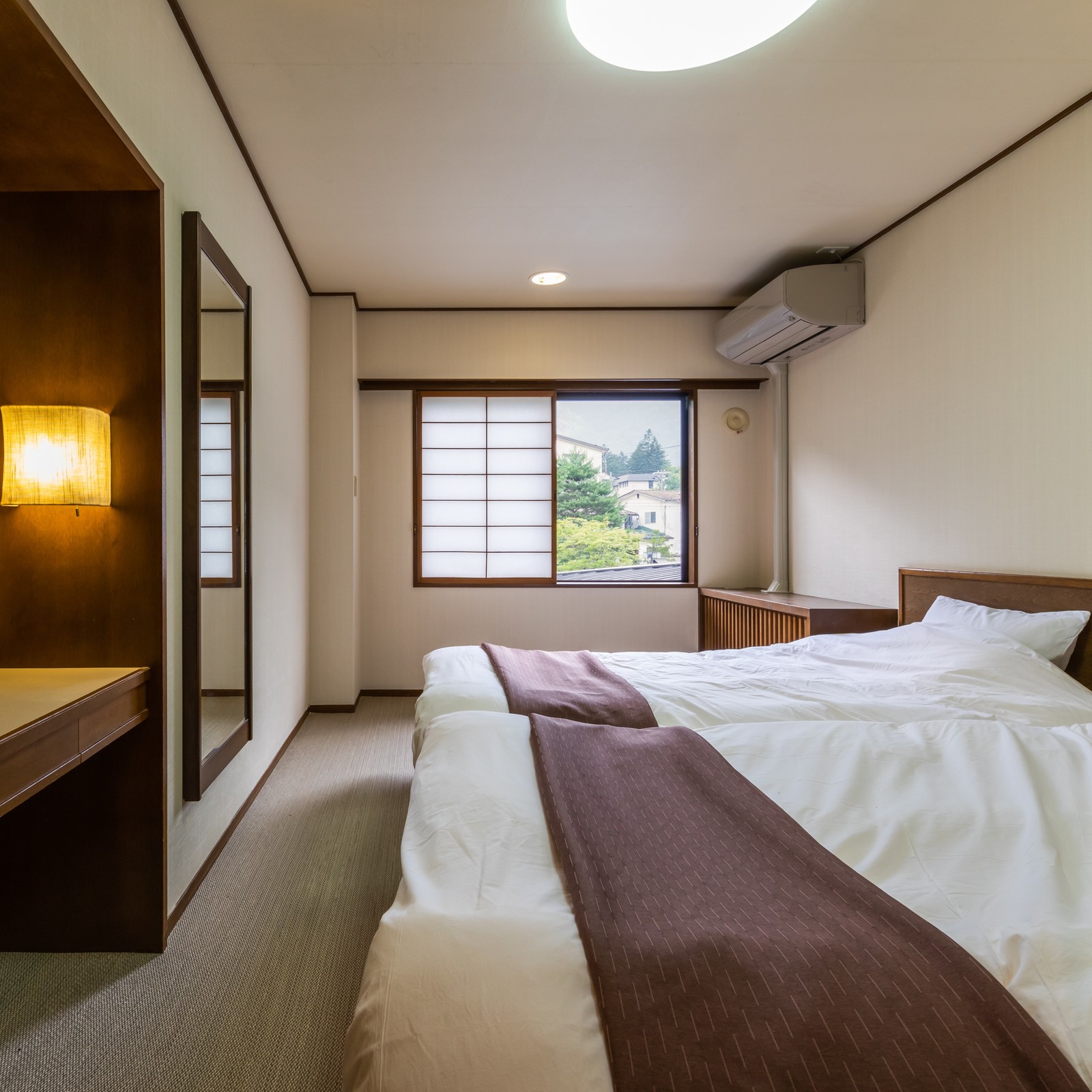 湯めぐりの宿　奥飛騨温泉郷平湯館 《本館》洋室ツインまたはダブル（18㎡）