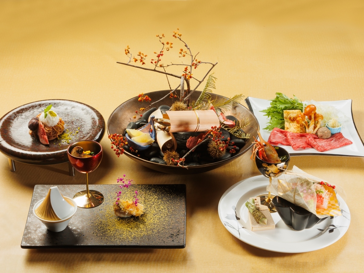 サンメンバーズひるがの 【温泉と美味しい飛騨の恵み】選べるメイン料理で楽しむ♪プリフィックスディナー「緑樹」《2食付き》 