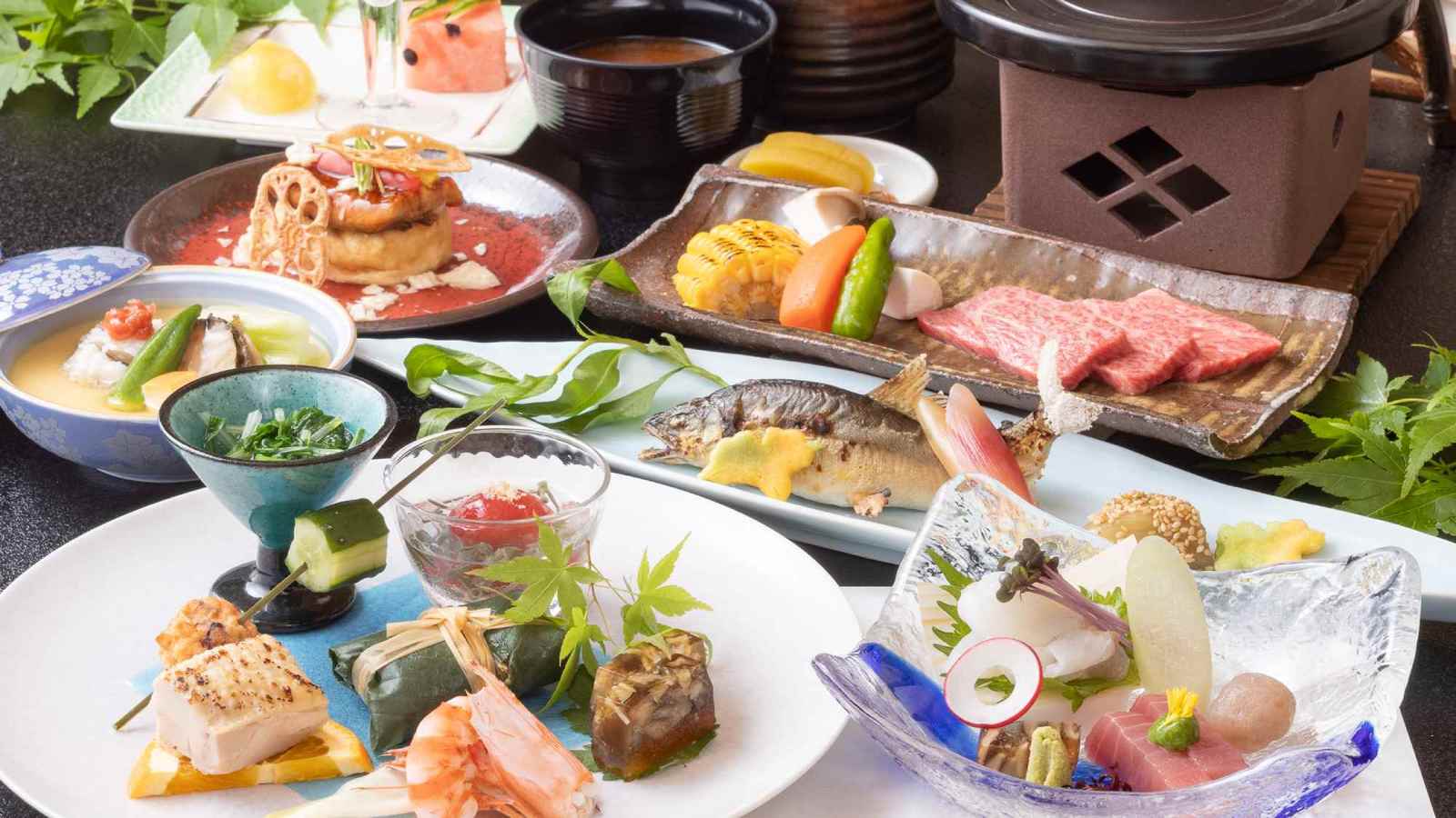 恵那峡温泉ホテル　ゆずり葉 【スタンダード/1泊2食】～恵那峡の景観を通じて味わう四季の彩り～＜A5飛騨牛を使用した季節の会席＞