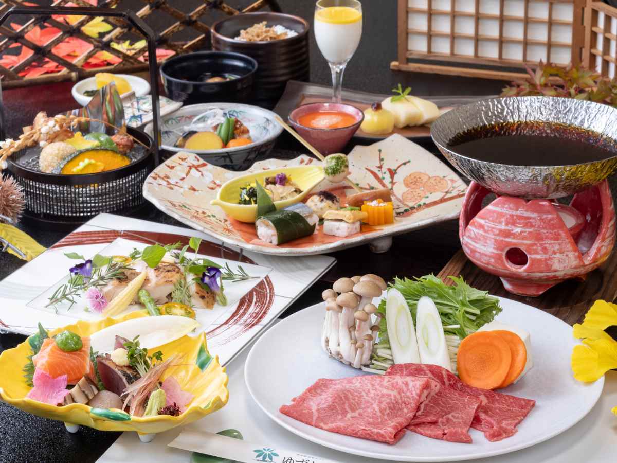 恵那峡温泉ホテル　ゆずり葉 【早割/1泊2食】30日前の早期予約でスタンダードプランが2200円OFF！＜A5飛騨牛を使用した季節の会席＞