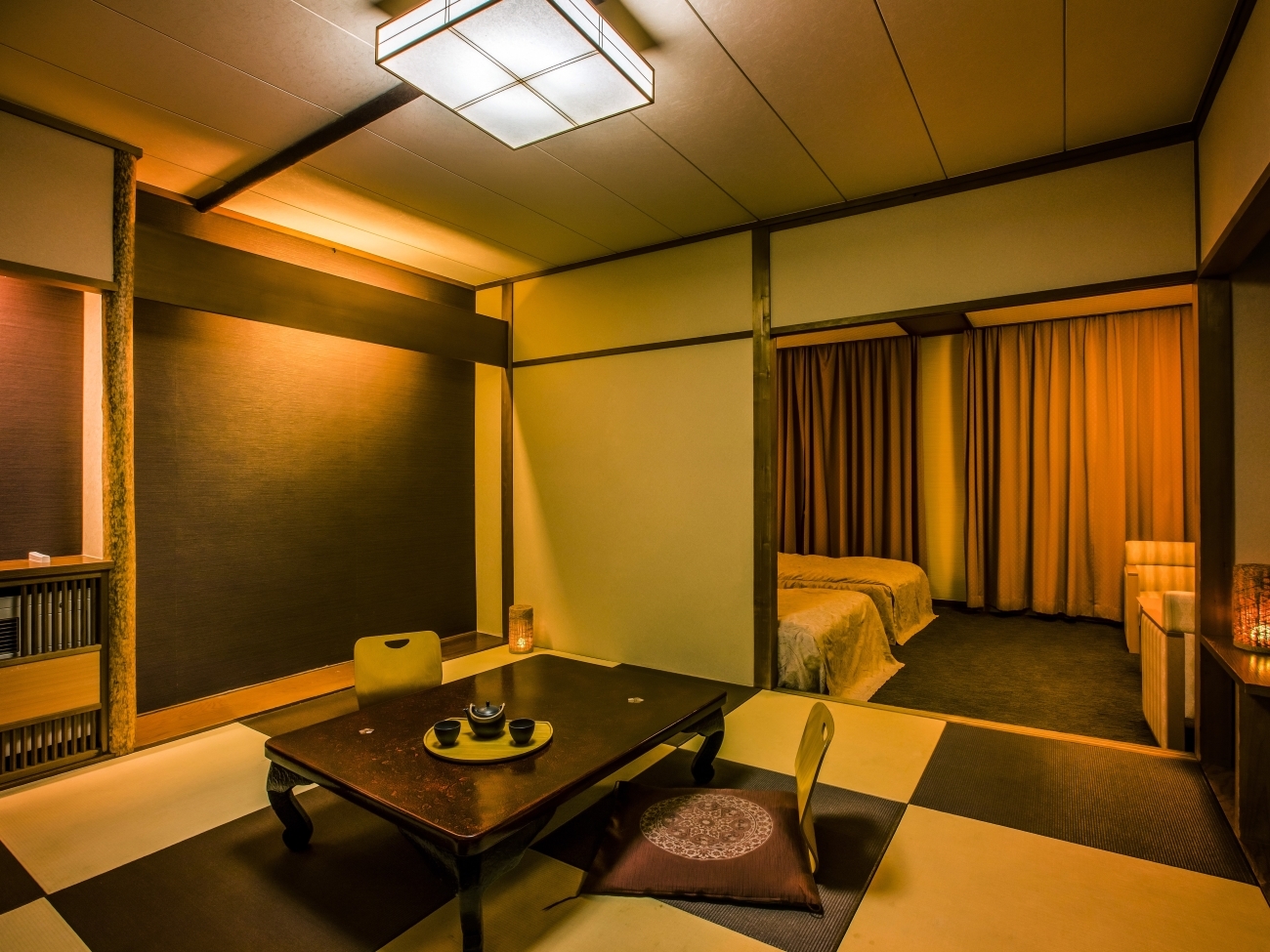 大江戸温泉物語 下呂別館 スーペリア露天風呂付和洋室ツイン　※客室の一例