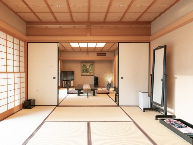 レンブラントプレミアム富士御殿場 客室露天風呂付和室特別室74平米　富士山側
