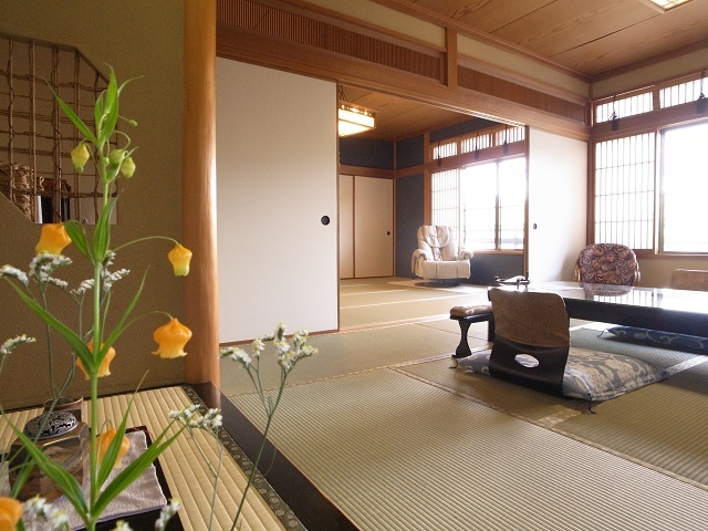淘心庵　米屋 『離れ』夕陽