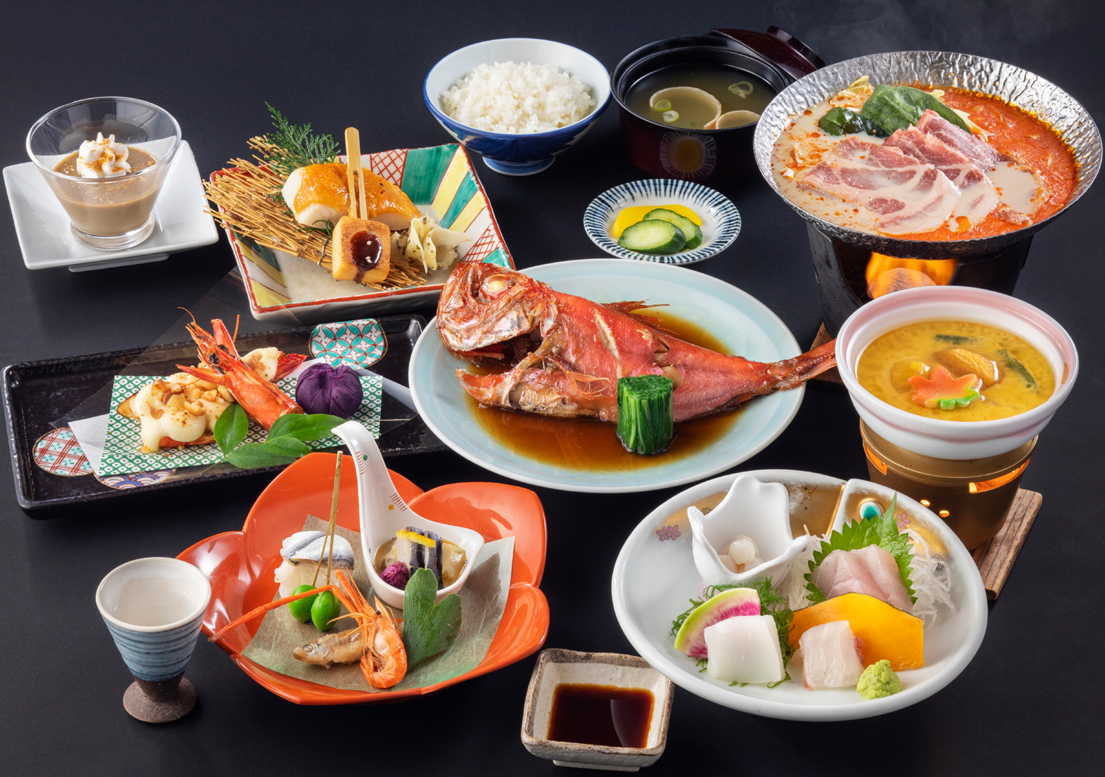 ホテルサンミ倶楽部 【旬の味覚を堪能♪】熱海の海鮮と相模湾一望の温泉を堪能できる海沿いの宿サンミ倶楽部～夕凪会席～