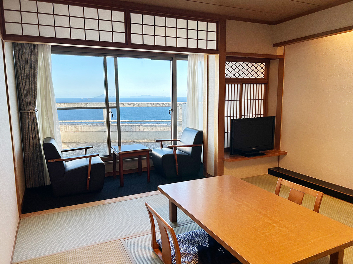 熱川ハイツ 和室10畳アウトバスからの眺望