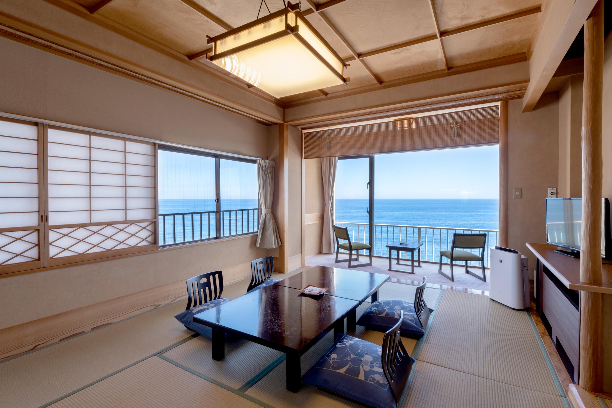 絶景温泉と魚介満腹の宿　稲取東海ホテル湯苑 角部屋スタンダード・半露天風呂客室