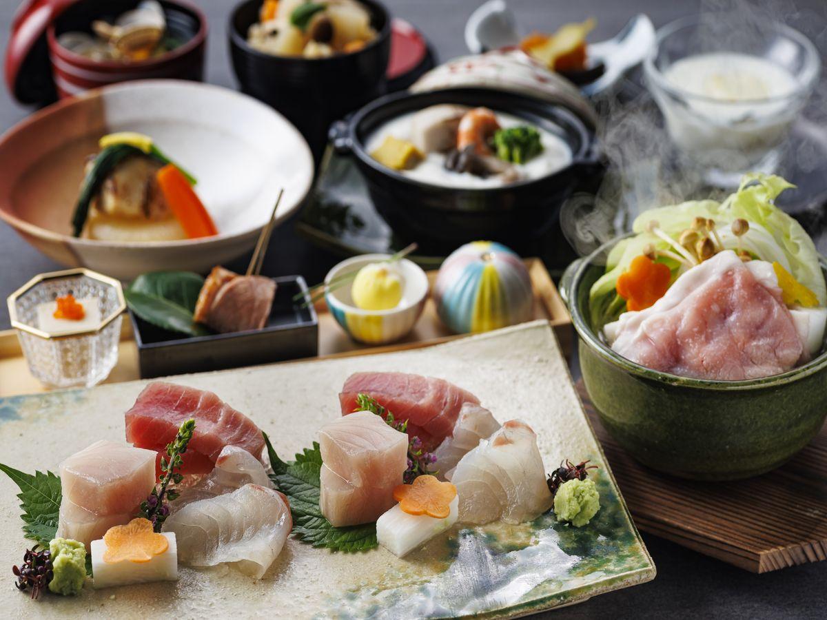 亀の井ホテル　焼津 【土地の恵み会席】焼津ミナミマグロの深き味わいに感謝、海の幸を堪能