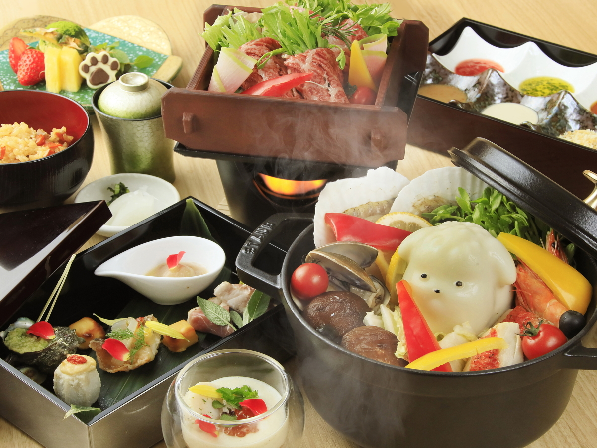 ゆるり熱海withDOGS 【特選会席】最上級会席を愛犬とともに／美食と温泉を満喫するウェルネス旅＜■特選鍋会席＞