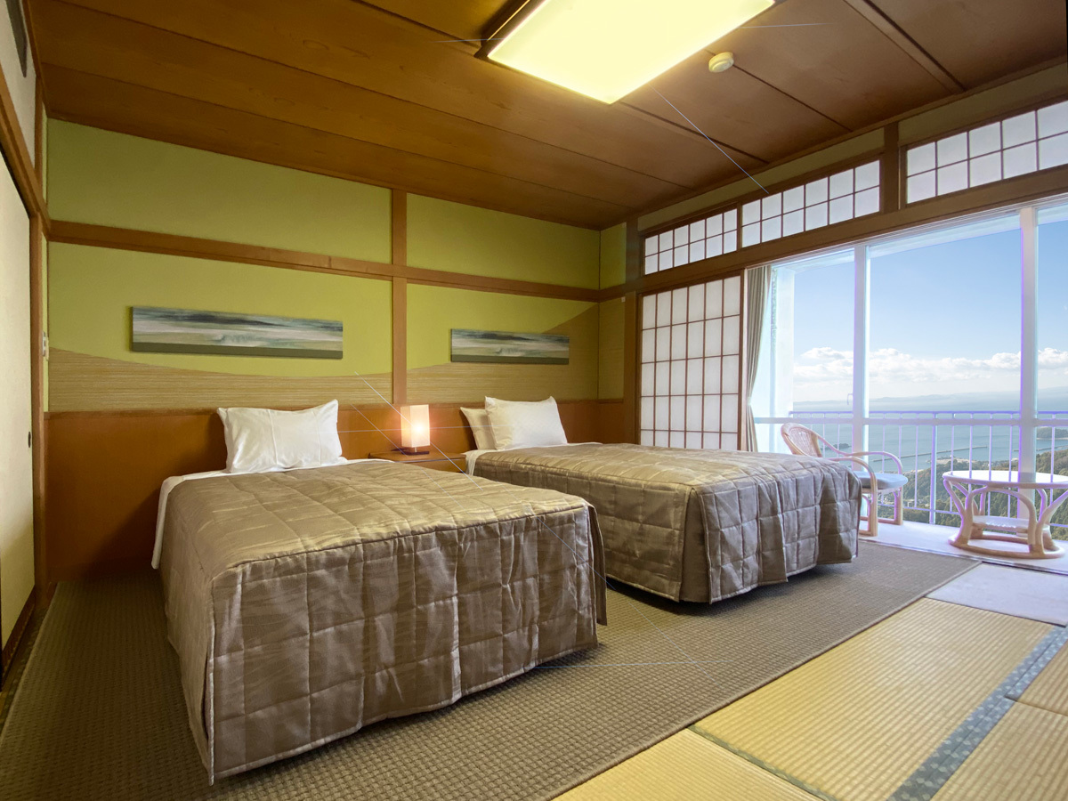 三河湾ヒルズ・ホテル ◆【和ベッド】禁煙(バス付)バス・洗浄機付きトイレ付。