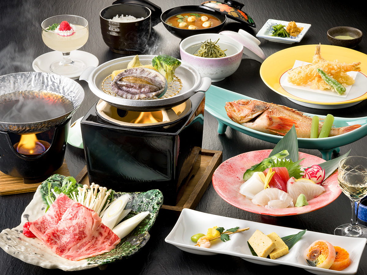 三河湾ヒルズ・ホテル ◆厳選「あいち牛のすき焼き＆活き鮑のステーキ」付き特別会席（2026年7月～12月）