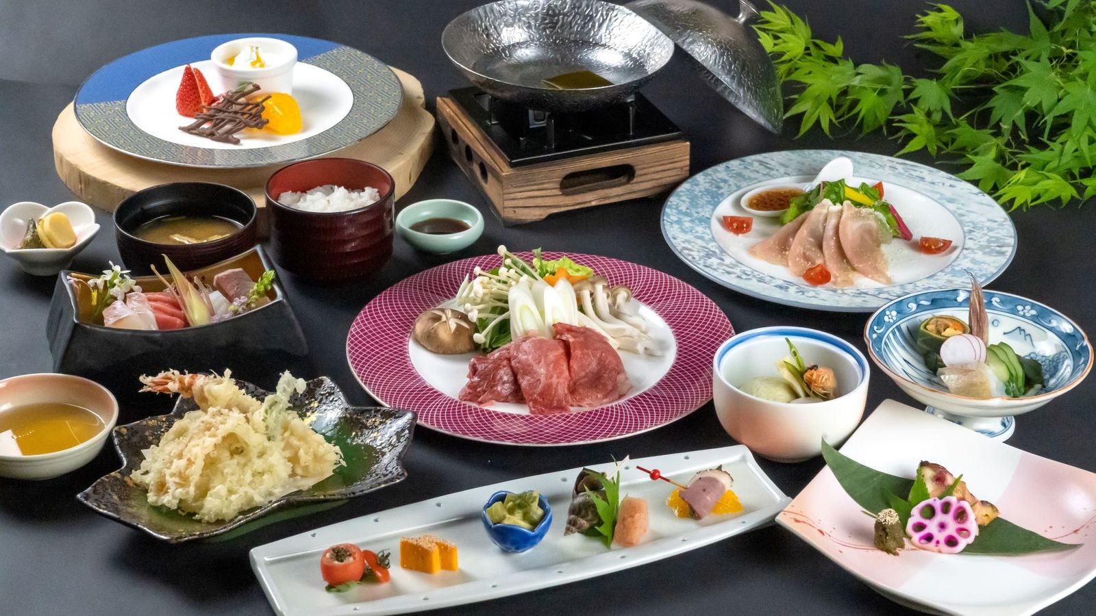 ヒルホテルサンピア伊賀 ≪伊賀の旬彩会席≫１泊２食＆天然温泉★高級ブランド伊賀牛しゃぶしゃぶに上質素材満載の和会席プラン