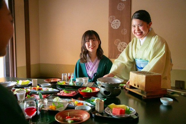 びわ湖花街道 ☆陶板焼き＆しゃぶ＆握り☆近江牛がこんなに柔らかいなんて！特選近江牛会席プラン「蘇芳ーSuouー」