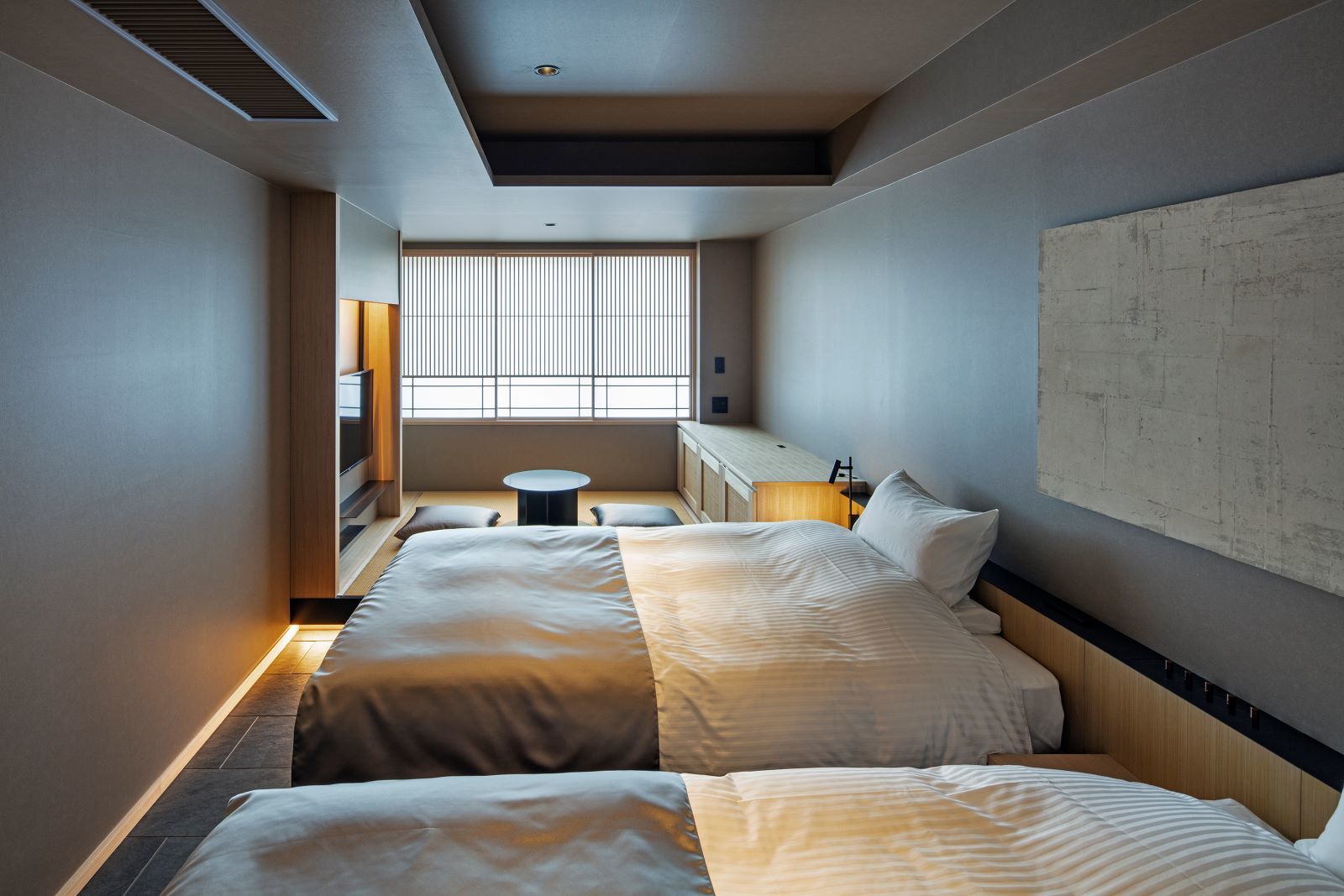 hotel tou nishinotoin kyoto スーペリアツイン　23㎡　 ベッド幅120ｃｍ
