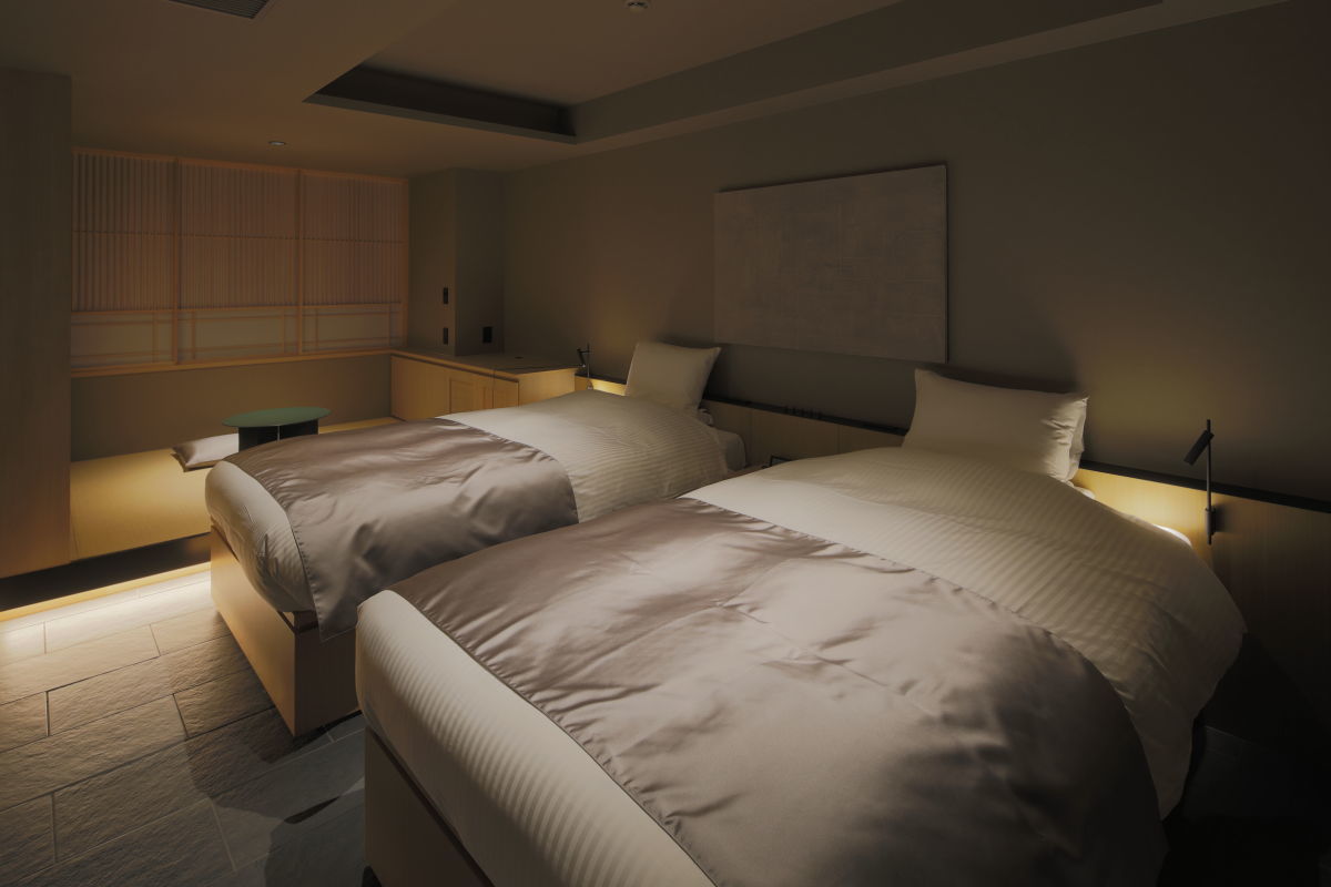 hotel tou nishinotoin kyoto スーペリアツイン　23㎡　 ベッド幅120ｃｍ
