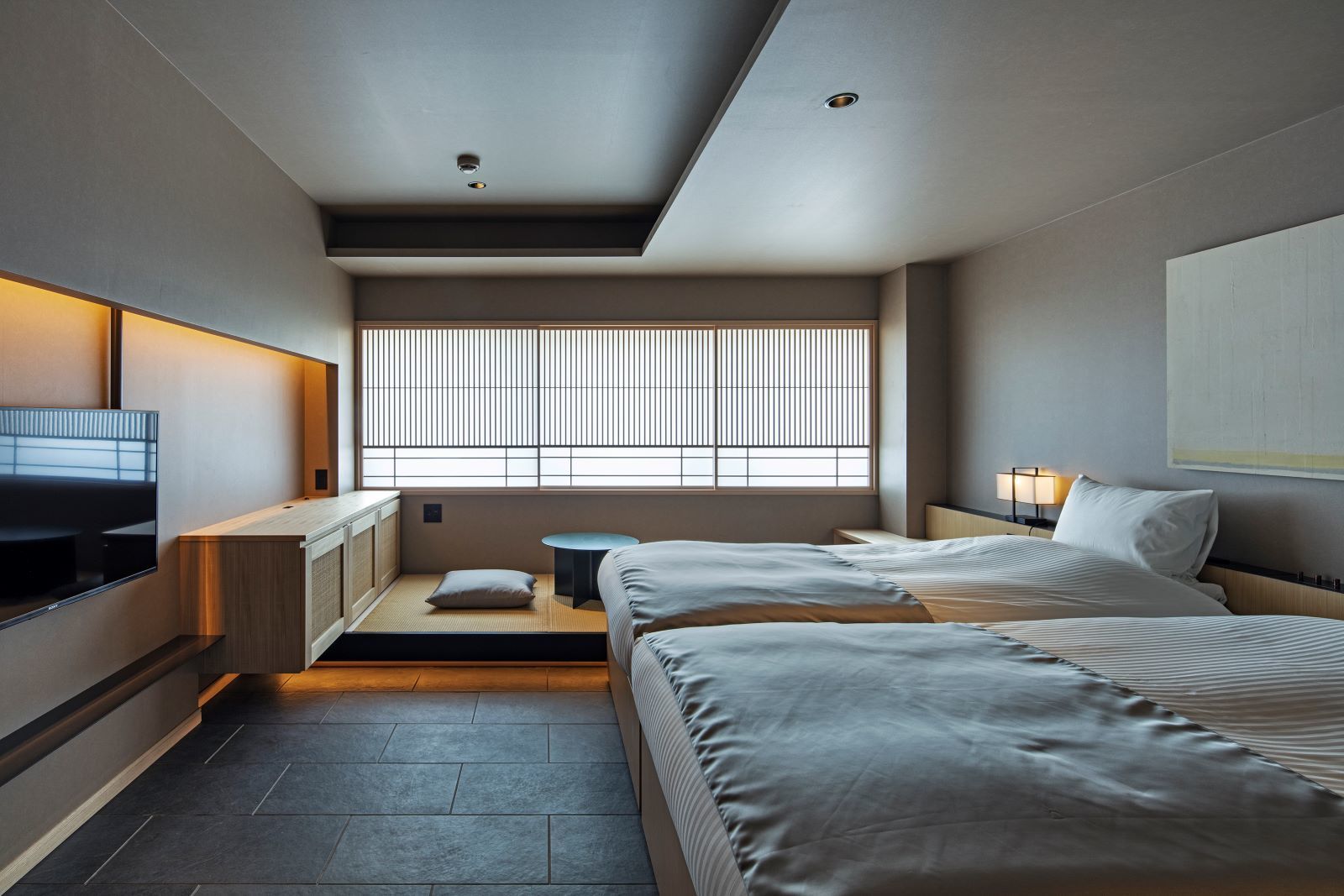hotel tou nishinotoin kyoto デラックスツイン　23㎡　 ベッド幅110cm