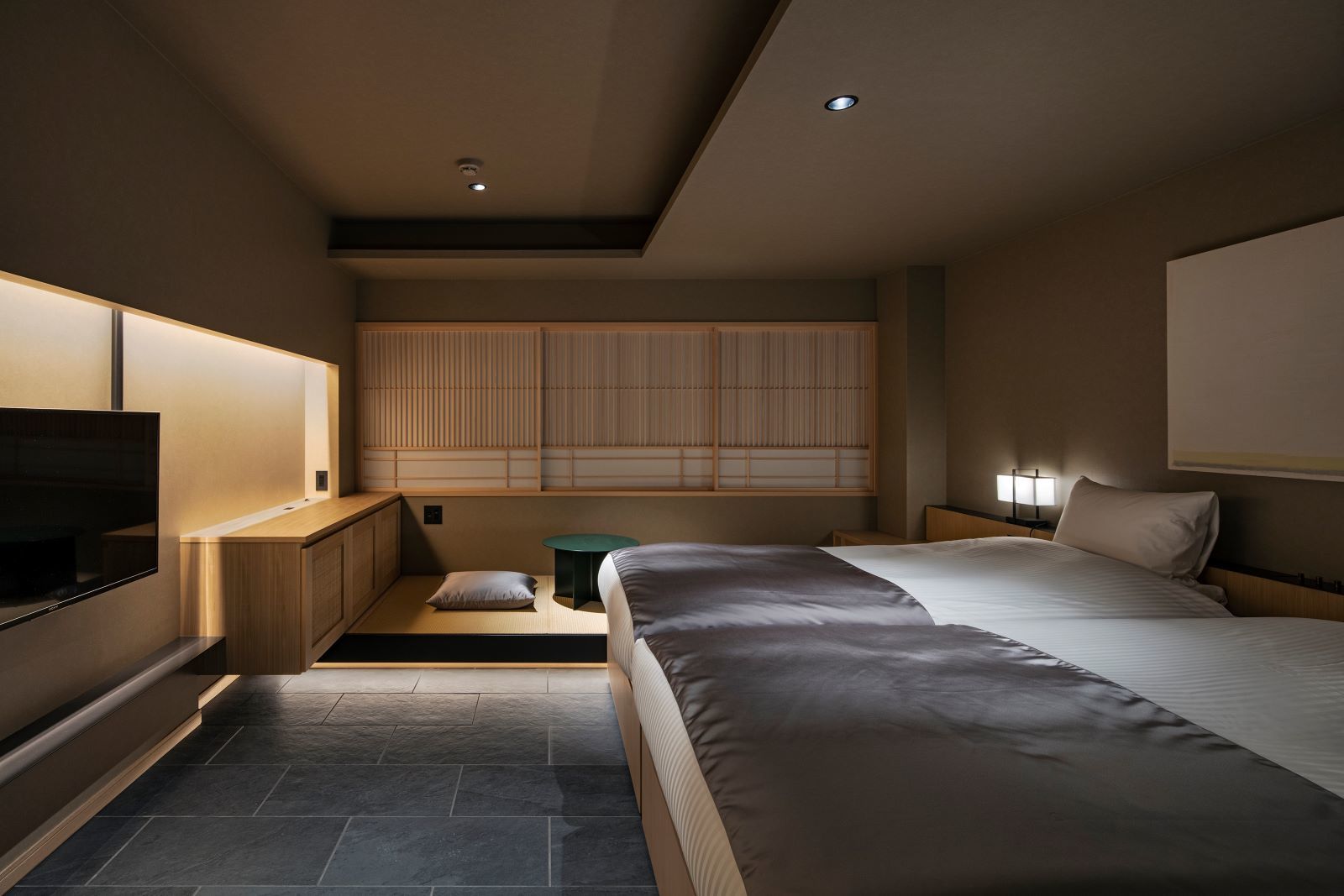 hotel tou nishinotoin kyoto デラックスツイン　23㎡　 ベッド幅110cm