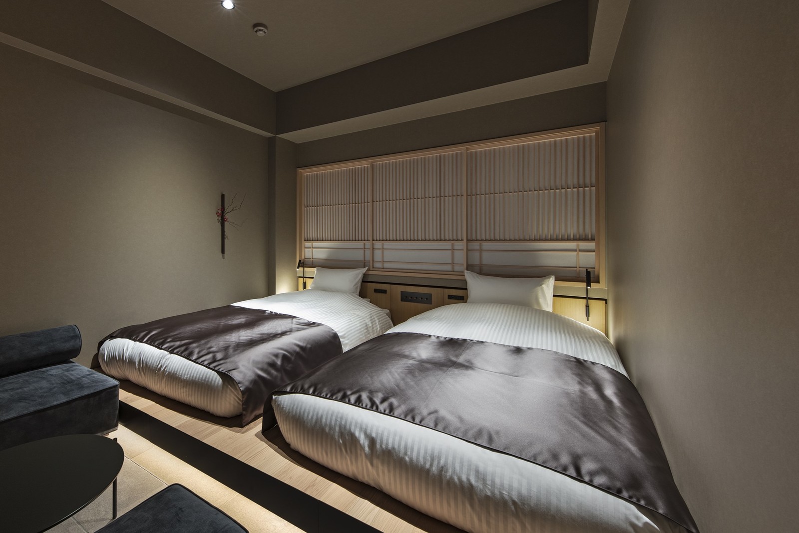 hotel tou nishinotoin kyoto モデレートツイン　17㎡　 ベッド幅110ｃｍ