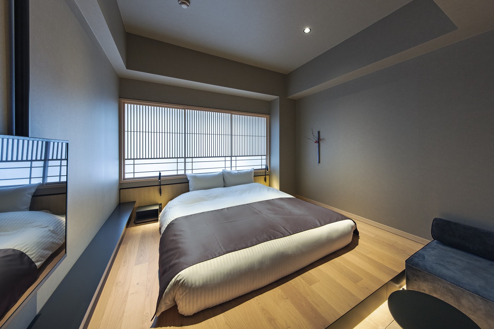 hotel tou nishinotoin kyoto モデレートクイーン　17㎡　 ベッド幅120ｃｍ