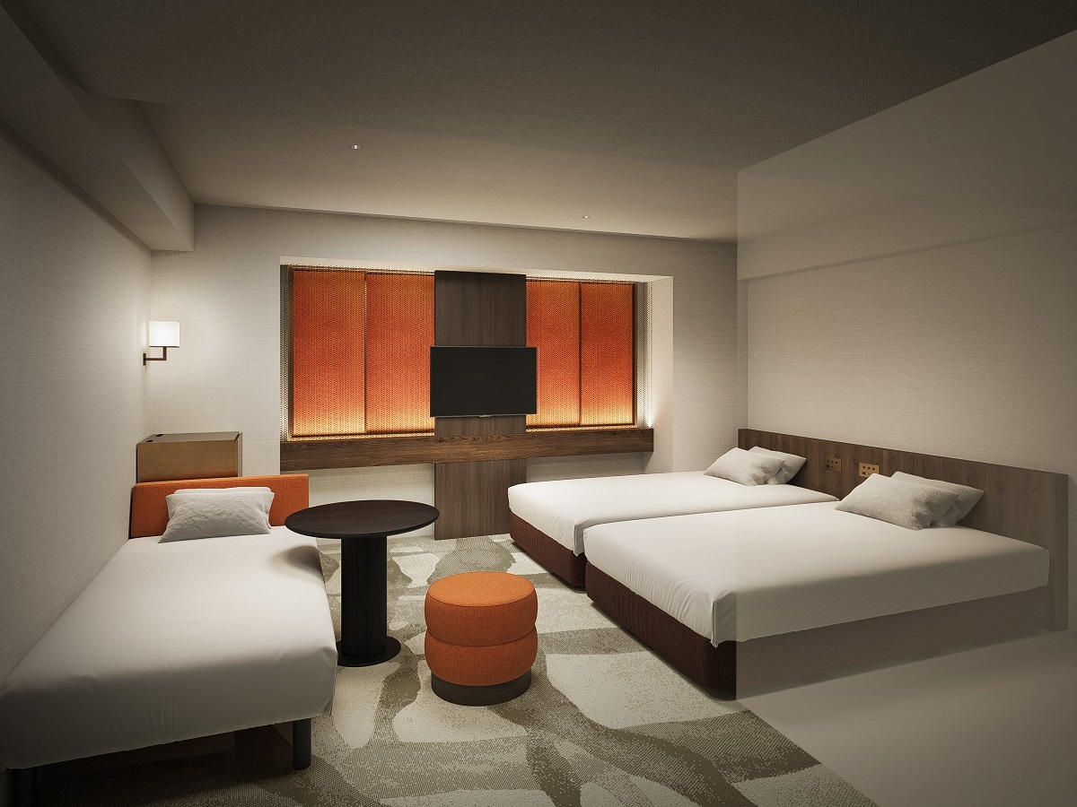 ホテル エルシエント京都八条口 リニューアル スーペリアトリプル