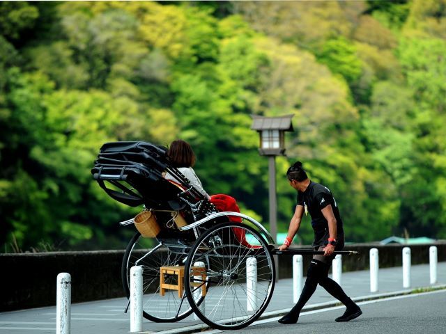京都梅小路　花伝抄 【えびす屋×花伝抄】＜朝食＞景勝地嵐山を＼人力車／で30分散策。映えスポット≪竹林≫で記念撮影！