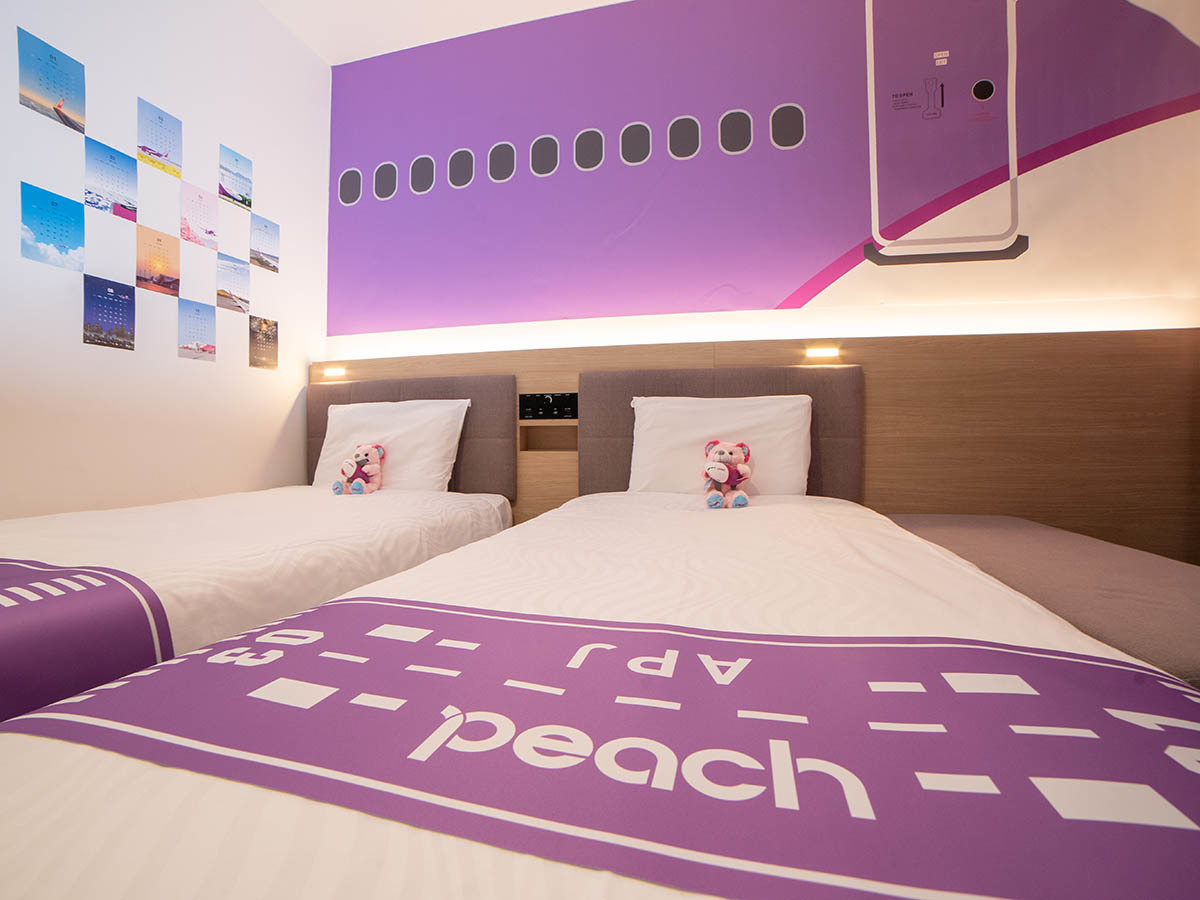 変なリゾート＆スパ　関西空港 【Peach ルーム】Peachオリジナルグッズ付き・...