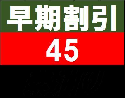 ラ・ジェント・ホテル大阪ベイ 【早期割引４５（素泊り）】４５日前までのご予約でお得なプラン♪