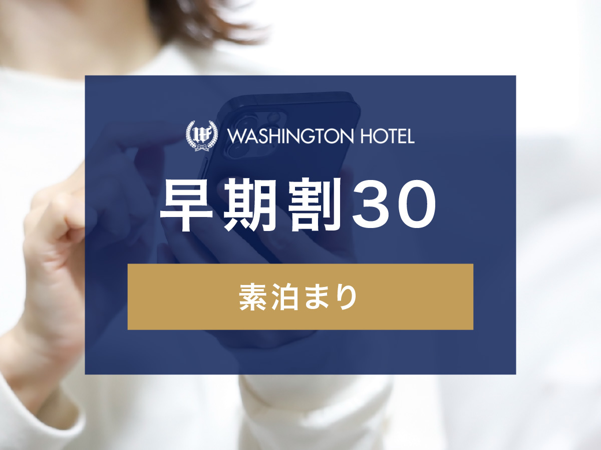 関西エアポートワシントンホテル 【早期割30】早期ご予約の方におすすめプラン（素泊まり）