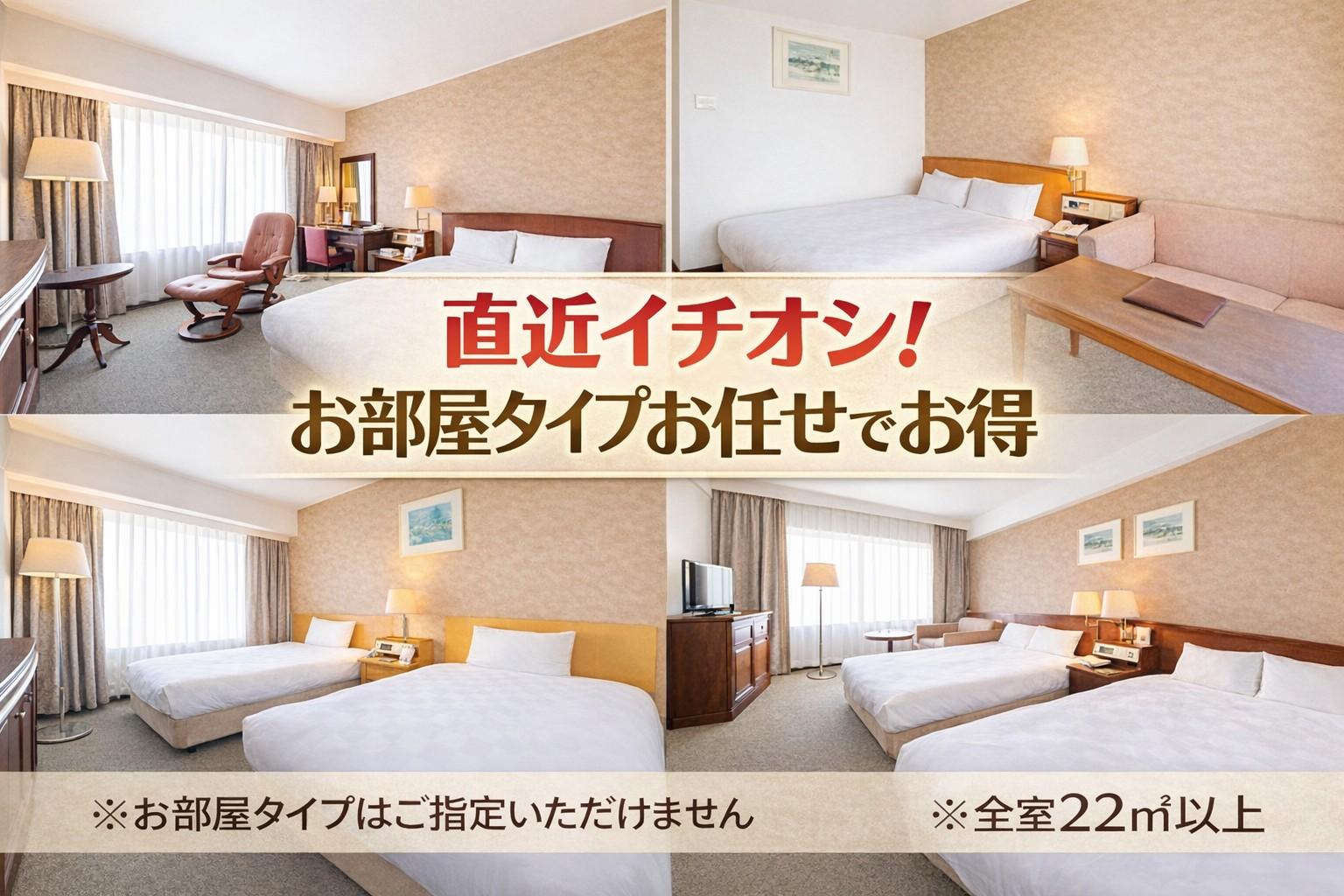 ベルビューガーデンホテル関西空港 【直近限定】お部屋お任せ・22㎡客室＆ゆったり浸かれる浴槽付き