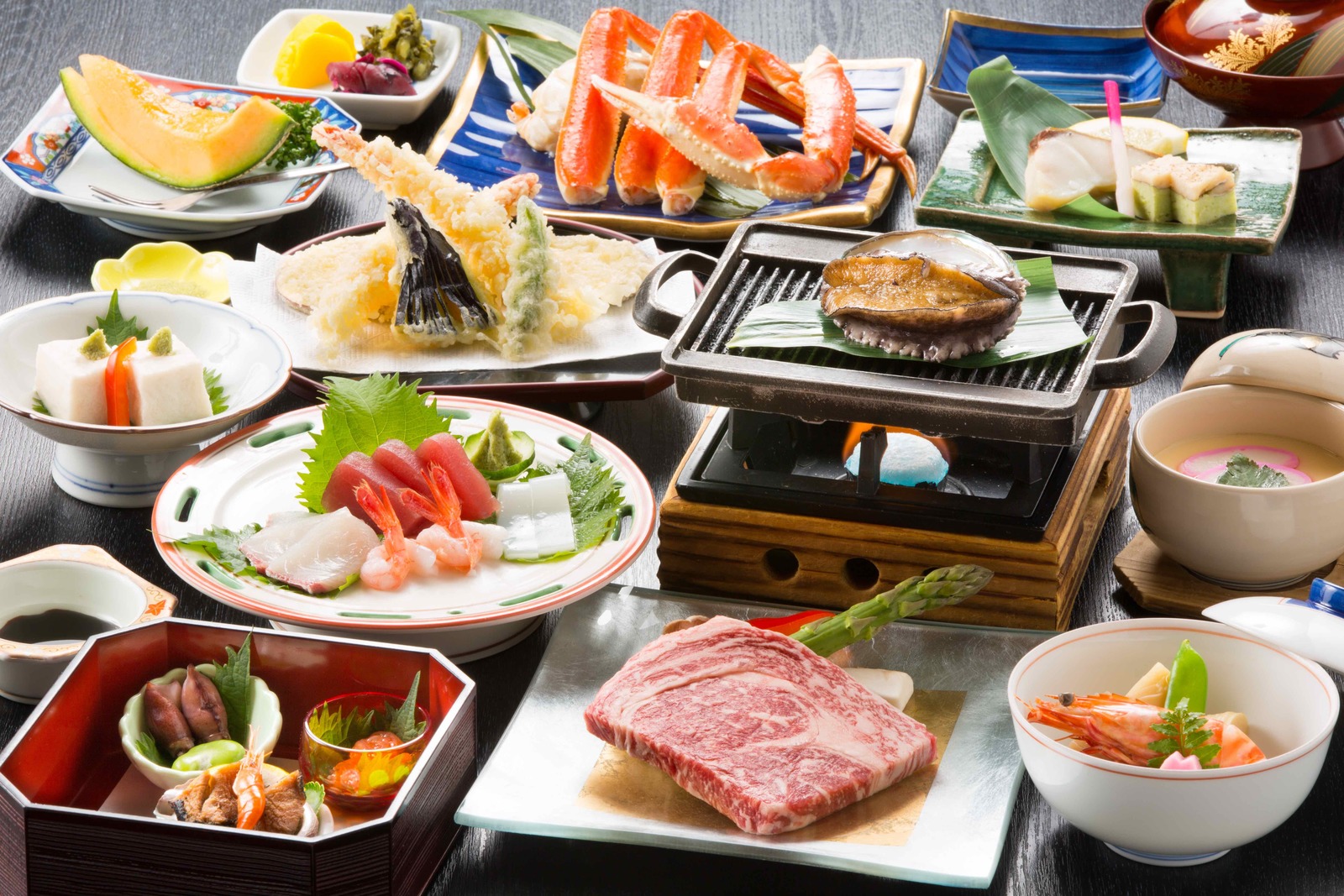 心の宿　三國屋 地元の食材を贅沢に♪ブランド牛【但馬牛】と新鮮【アワビ】のWステーキグルメ会席