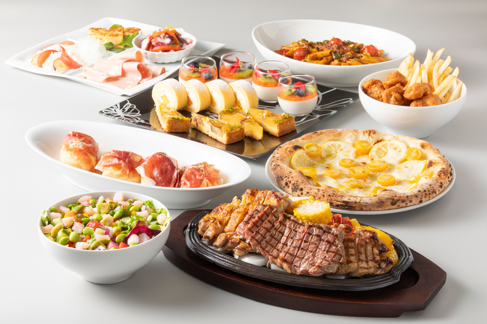 シーサイドホテル舞子ビラ神戸 【2食付】◆「キーウエスト」サマースタンダード◆シェア大皿料理+本格ピッツァ食べ放題&飲み放題付き
