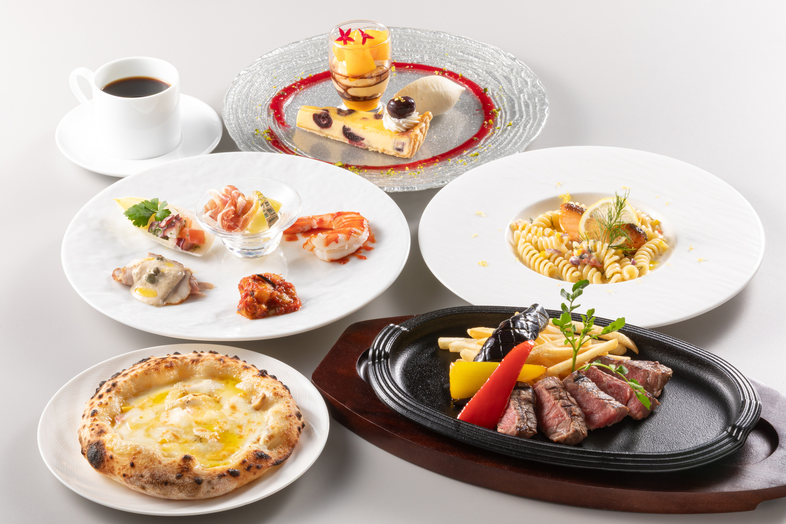 シーサイドホテル舞子ビラ神戸 【2食付】6～7月限定◆「キーウエスト」Dinner Course◆Duval-デュバル-◆パノラマ夜景とともに味わう上質なアメリカンディナー