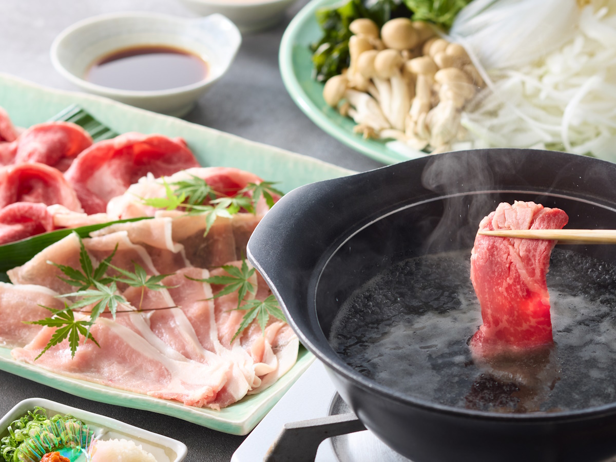 TOTOシーウィンド淡路 【直前ペア割】＼2名様3万円＆特典付き／お連れ様と鍋を囲んで淡路牛満喫＜しゃぶしゃぶコース＞