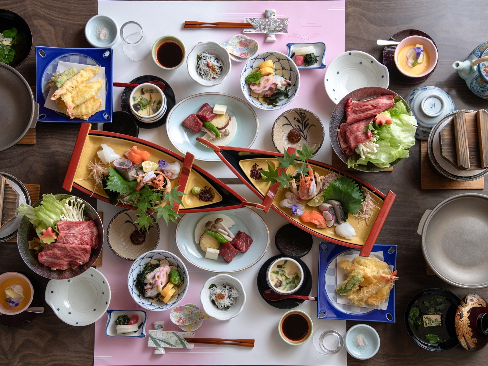 淡路島海上ホテル 【御食国会席】船盛り独り占め！ミニ船盛付×淡路牛陶板焼付♪淡路島をまるごと頂くスタンダードプラン