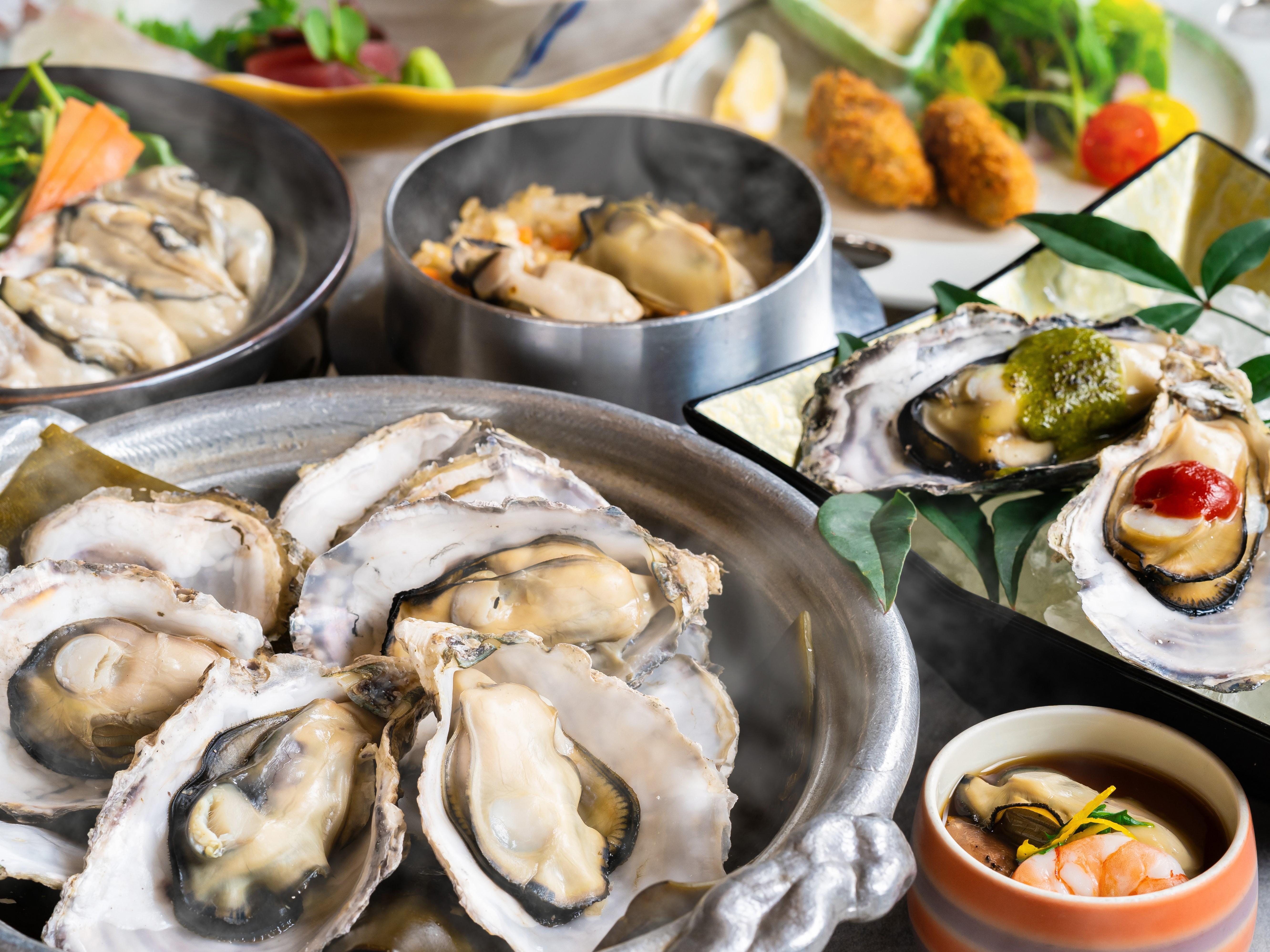亀の井ホテル　赤穂 【土地の恵み牡蠣会席】瀬戸内の牡蠣を堪能＜牡蠣づくし＞