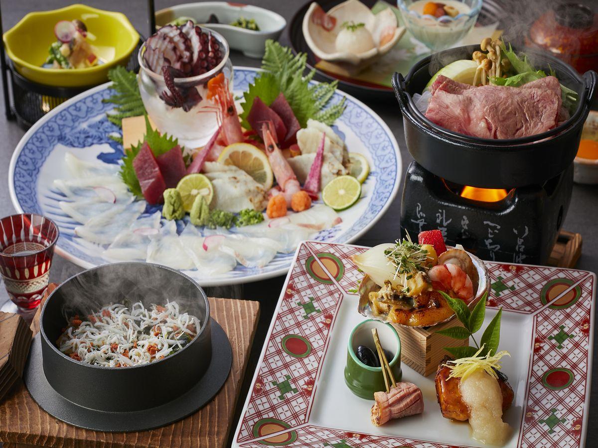 亀の井ホテル　淡路島 【土地の恵み会席】迷ったらコレ！季節の彩り豊かな食材でおもてなし♪