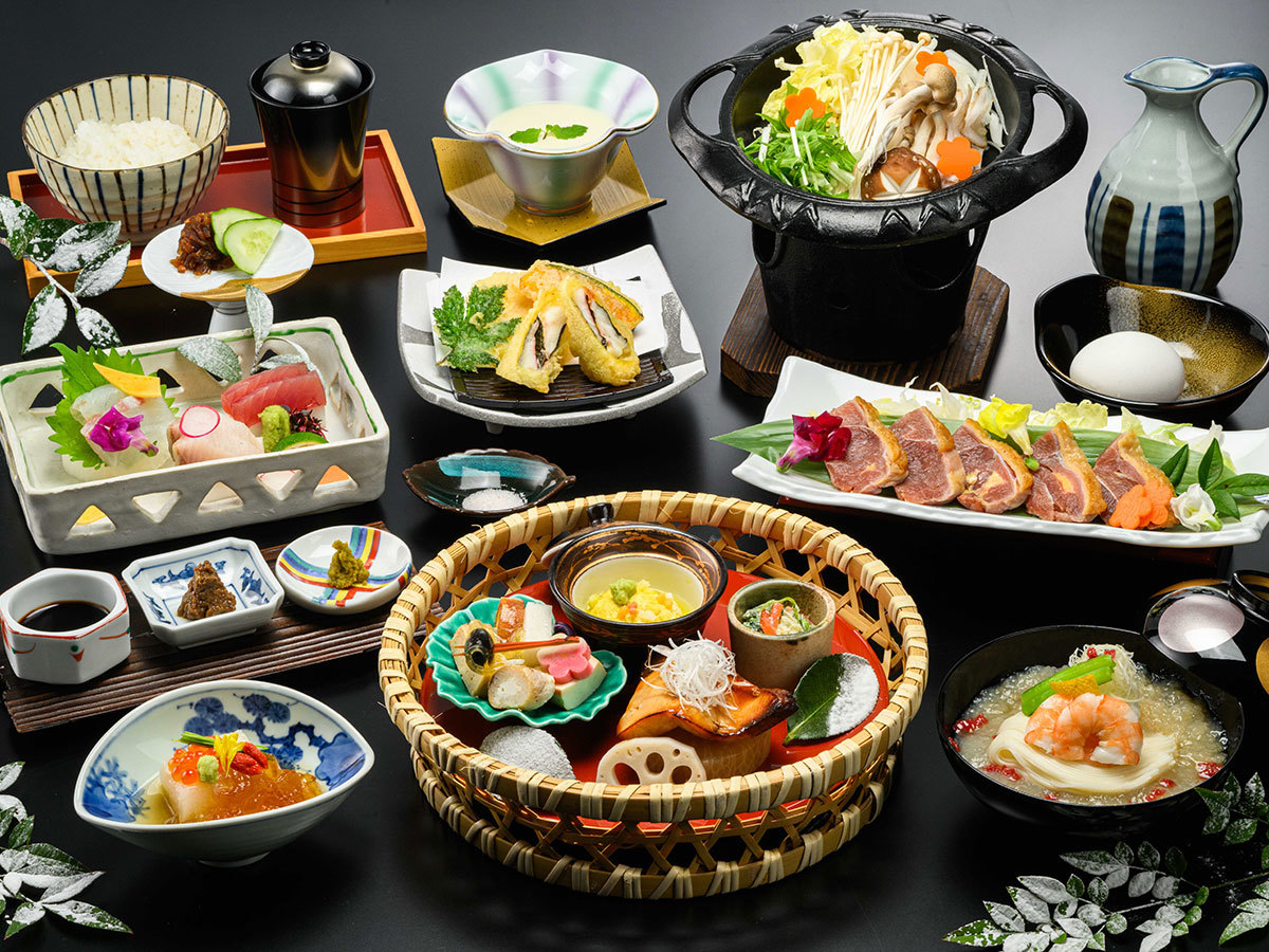 ホテルアジール・奈良 【大和会席～古都の彩～】奈良食材をふんだんに使った日本料理で、冬の奈良旅を食から満喫（夕・朝食付）