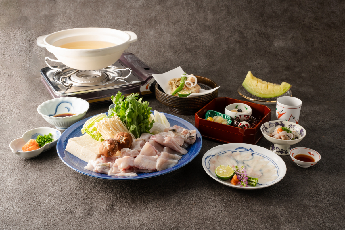 和空法隆寺 【冬季限定】てっちりコース｜門前宿で冬旅｜法隆寺語り部ツアー付（別途予約）