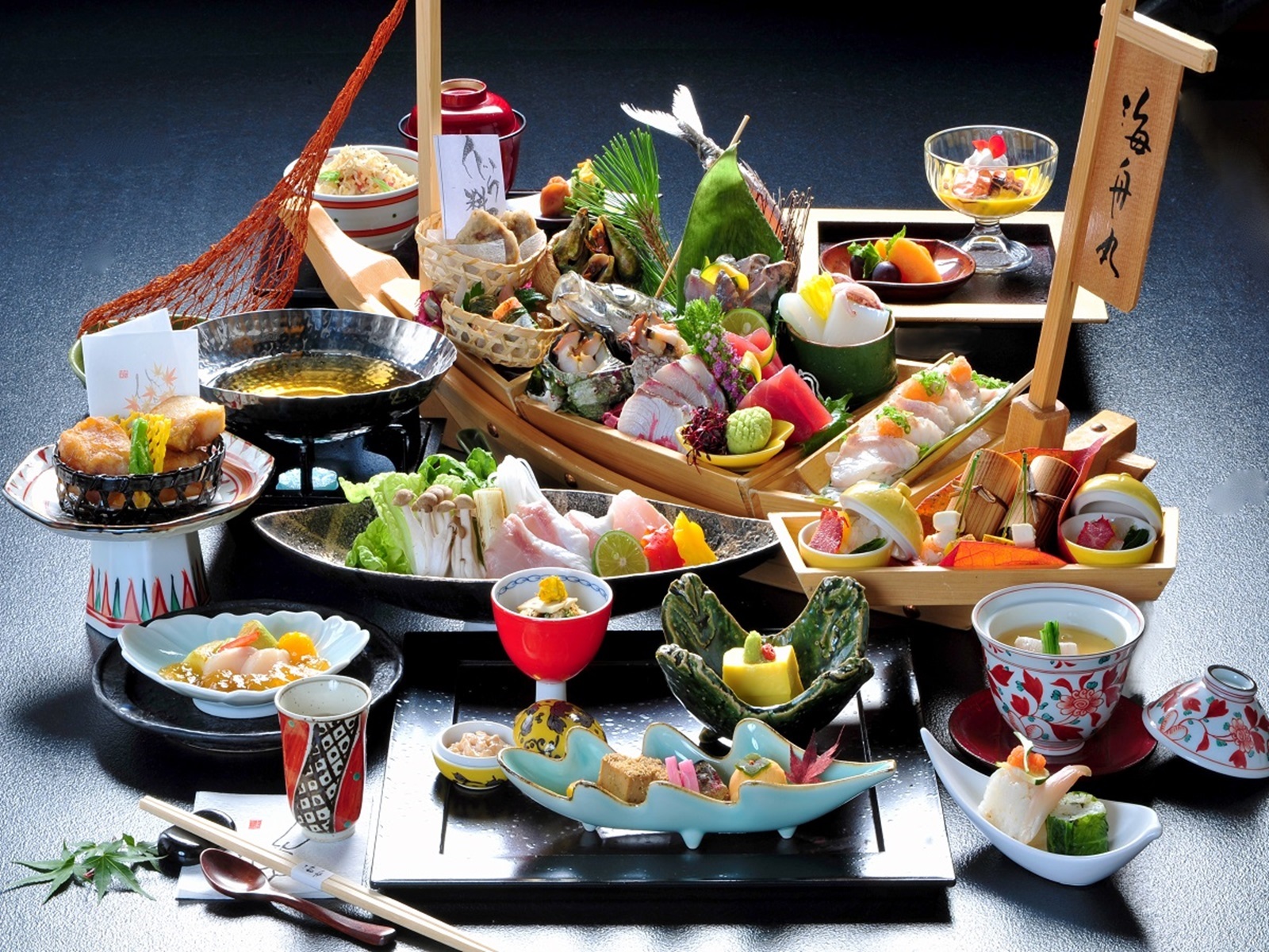 浜千鳥の湯　海舟 【クエ小鍋会席】高級魚クエ料理5品　クエ炙り×クエ茶碗蒸しを堪能　海の恵みを味わい尽くす