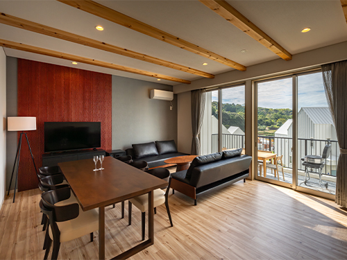 かなたのさと 【早割45】サウナ付きプライベートヴィラで満喫！肉＆海鮮の豪華グリルナイト【夕朝食付き】