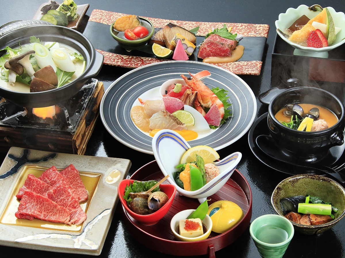 皆生風雅 【基本プラン】食事は地元食材をふんだんに使用／食も温泉も愉しむスタンダードコース＜★基本会席＞